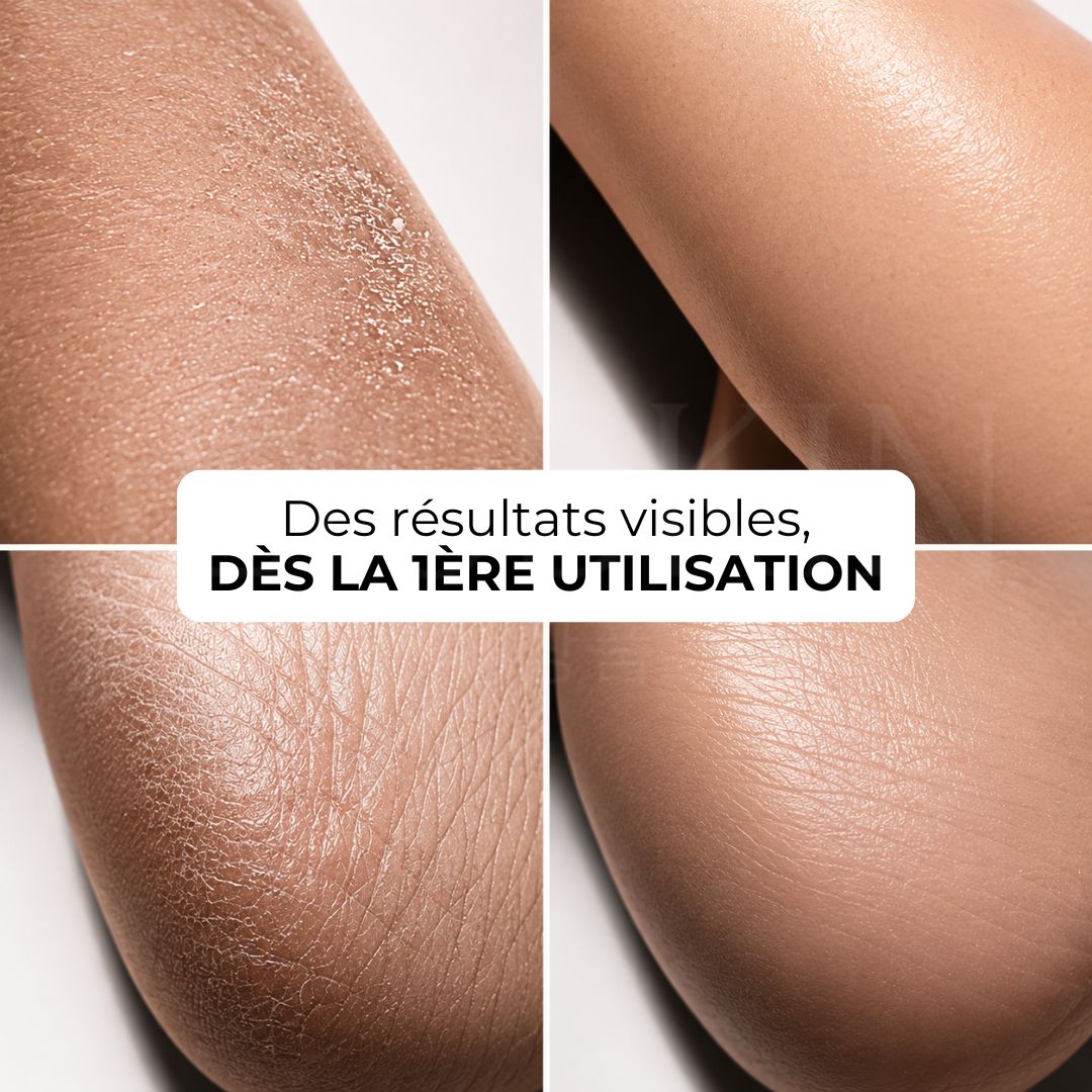 Arencia Gommage exfoliant Fresh Cloud pour le corps et le cuir chevelu au thé noir et yuzu avant après