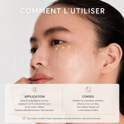 Arencia Sérum booster anti-âge concentré au rétinal comment l'appliquer 