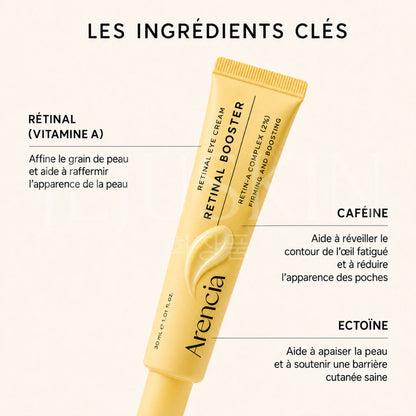 Arencia Sérum booster anti-âge concentré au rétinal ingrédients clés 