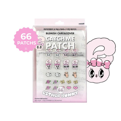 Catch Me Patch Patchs anti-imperfections Édition Émoticônes Esther Bunny (Rose) 66 patchs
