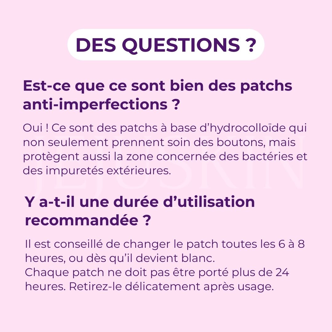 Catch Me Patch Patchs anti-imperfections Édition Émoticônes Esther Bunny questions