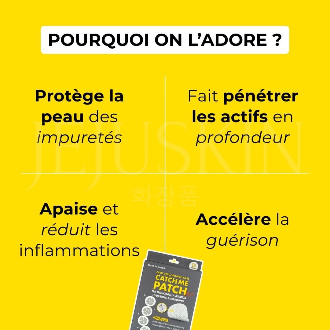 Catch Me Patch Patchs micro-aiguilles hydratants et apaisants pour boutons naissants bénéfices