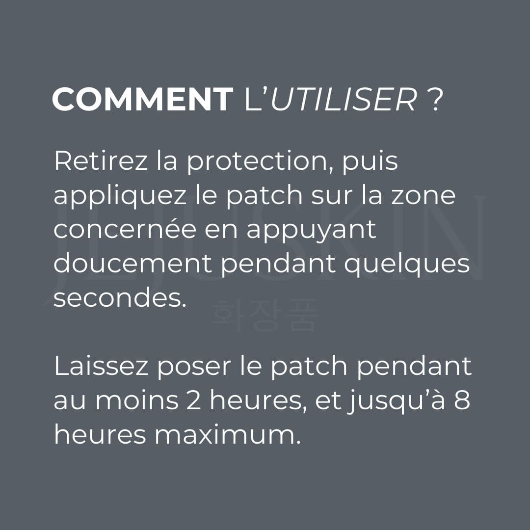 Catch Me Patch Patchs micro-aiguilles pour unifier le teint et raviver l’éclat naturel de la peau utilisation