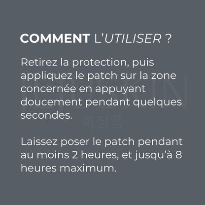 Catch Me Patch Patchs micro-aiguilles pour unifier le teint et raviver l’éclat naturel de la peau utilisation