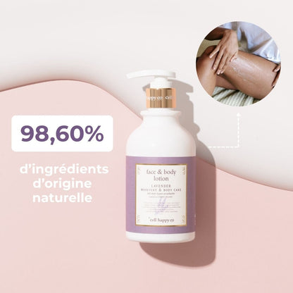Cell Happy Co - Lotion visage et corps à la lavande ingredients naturels