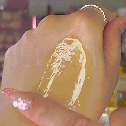 gif de ViCREA huile capillaire nourrissante &honey Deep Moist 3.0 à la rose de Damas 100ml