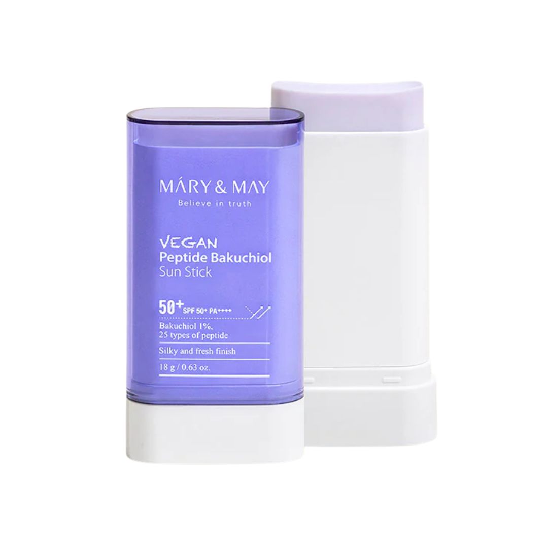 Stick solaire vegan anti-âge peptides et Bakuchiol SPF50+ de Mary&May