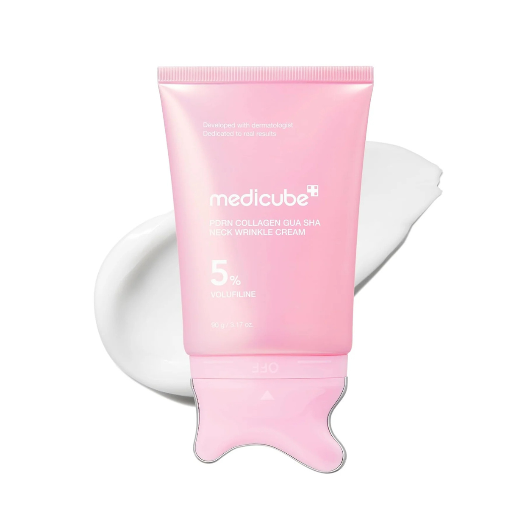 Crème Gua Sha anti-rides pour le cou au PDRN et au collagène de Medicube