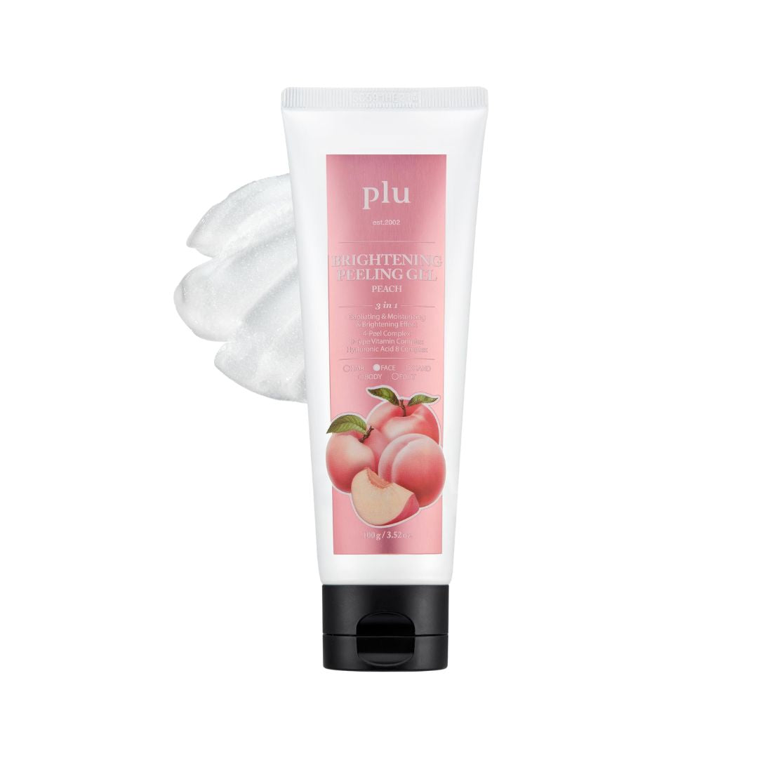 Gel exfoliant à la pêche de Plu