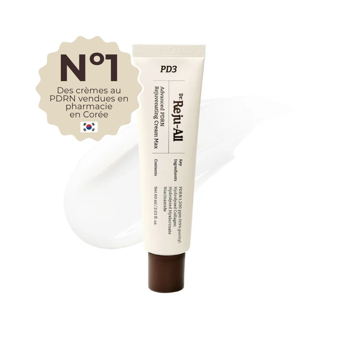 la crème hydratante et régénérante au PDRN de Dr. Reju-All 