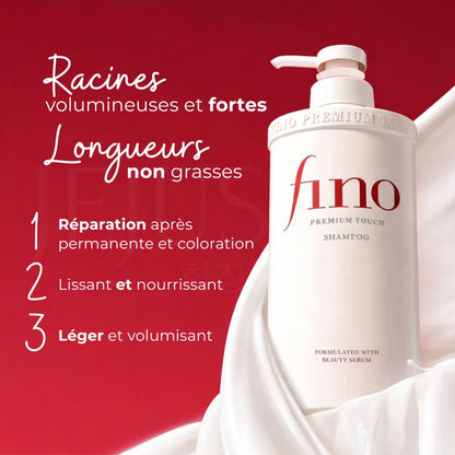 Shiseido Shampoing réparateur Fino Premium Touch bénéfices