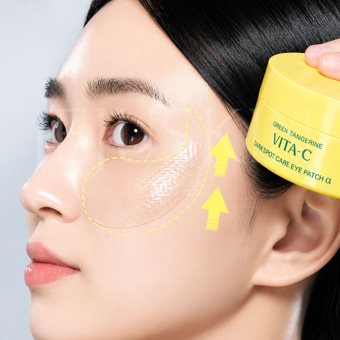 Goodal - Patchs en gel pour le contour des yeux à la vitamine C et mandarine verte - 60 patchs