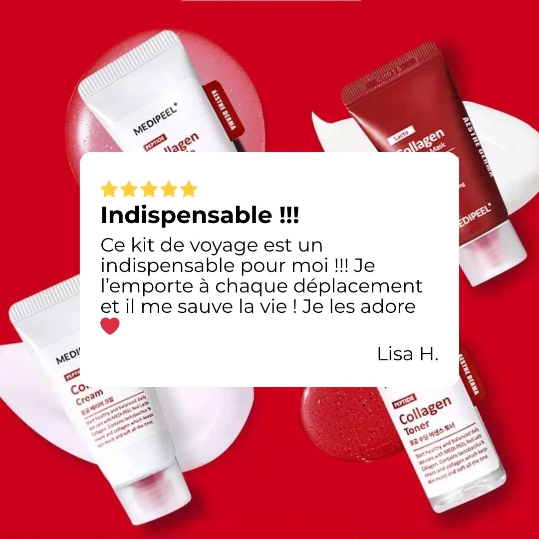 Avis sur le kit découverte anti-âge au collagène Red Lacto de Medi-Peel