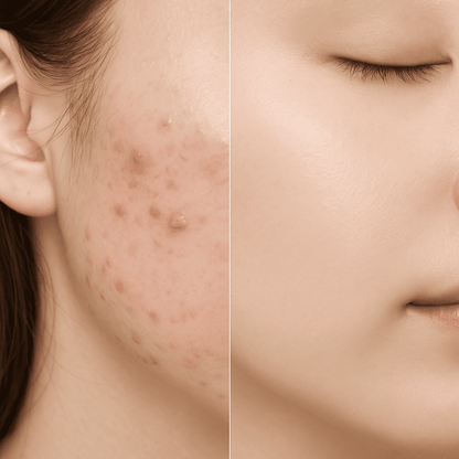 Dr.G Crème apaisante anti-rougeurs et imperfections avant après