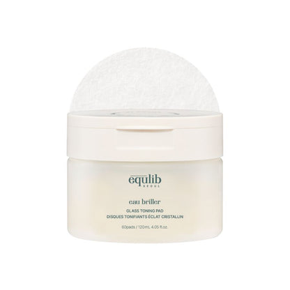 Equlib - Toner pads hydratants Eau Briller - Effet glass skin - 60 pads