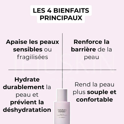 Haruharu Wonder Essence réparatrice et protectrice aux probiotiques de riz noir bienfaits