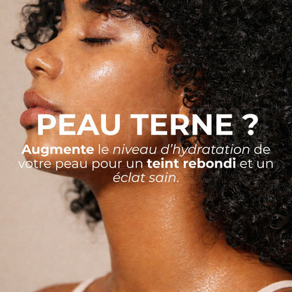 Haruharu Wonder essence à l’acide hyaluronique et au riz noir peau terne