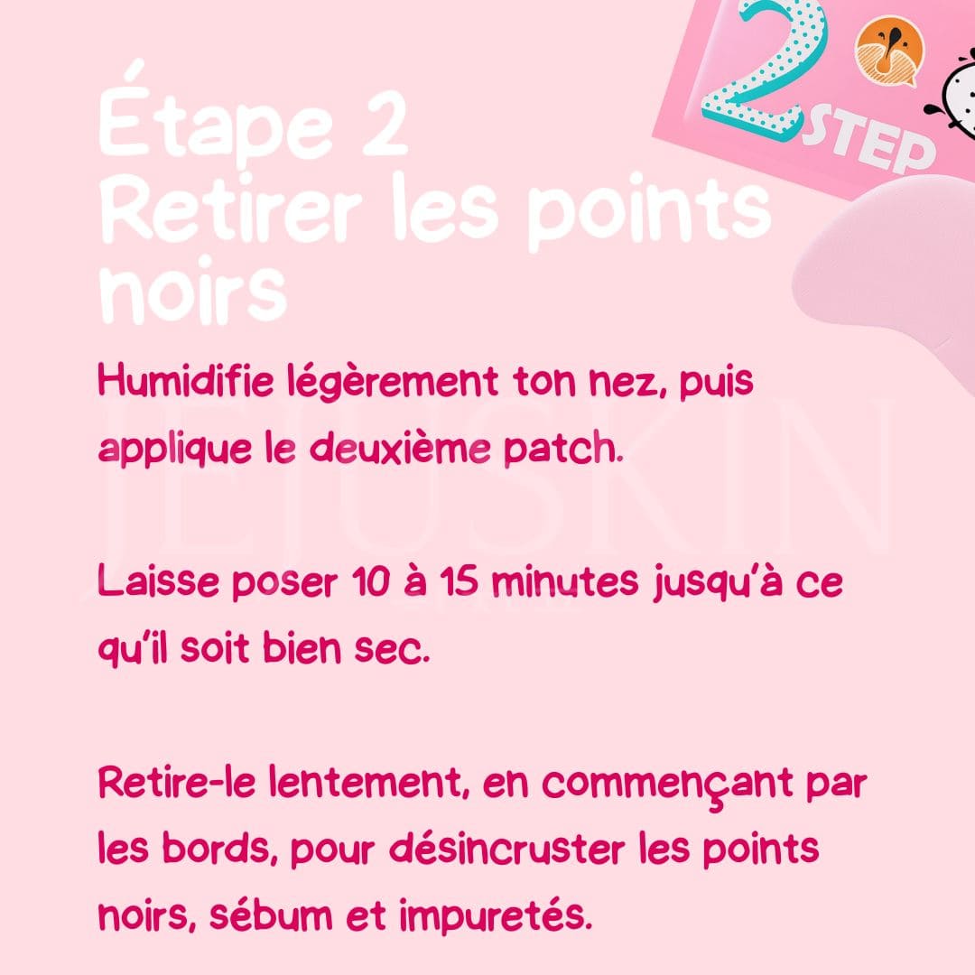 Holika Holika Patchs anti-points noirs pour le nez étape 2