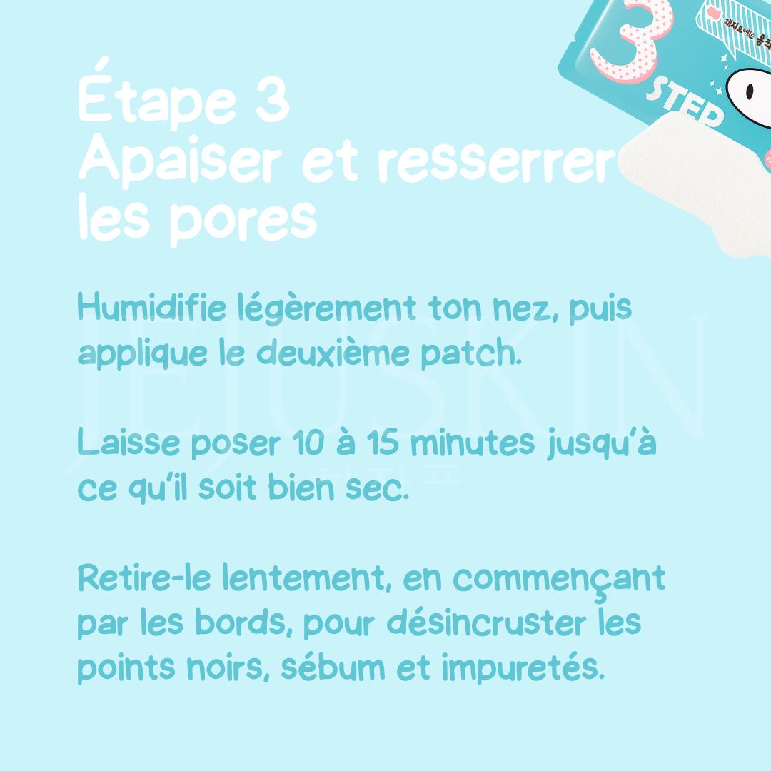 Holika Holika Patchs anti-points noirs pour le nez étape 3