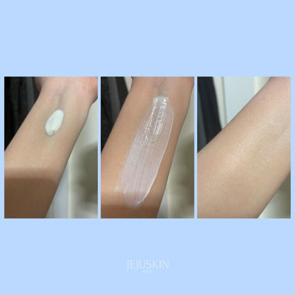 Texture sur la peau crème solaire round lab