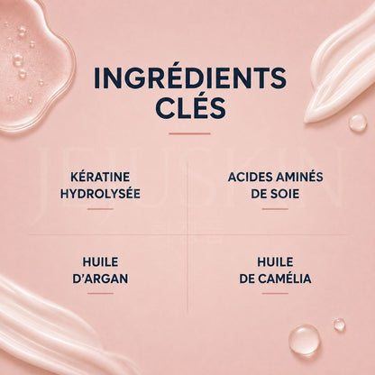 Ingrédient clé du shampoing coréen UNOVE réparateur intense pour cheveux abîmés