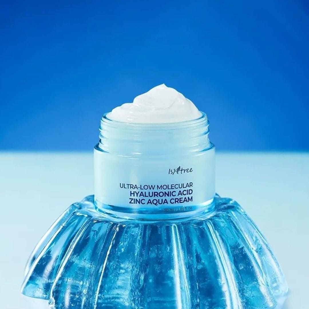 Isntree Crème Aqua au zinc et à l’acide hyaluronique 80ml texture
