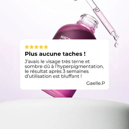 Jumiso Sérum anti-taches à la niacinamide 20%  avis client satisfait des résultats visibles