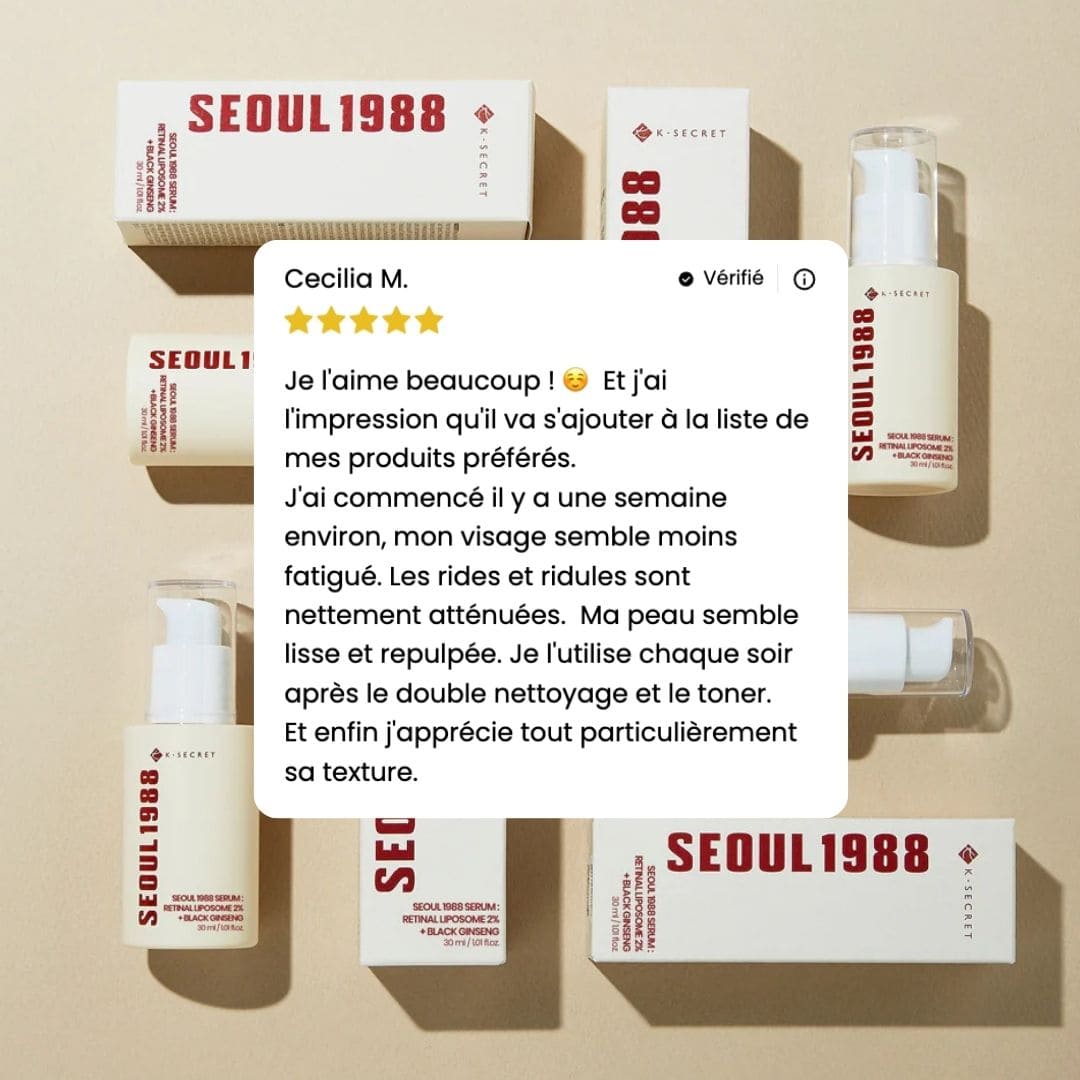 K-Secret Sérum SEOUL 1988 Rétinal avis