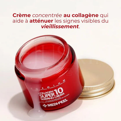 Le bénéfice de la Medi-Peel crème de nuit au collagène Super 10