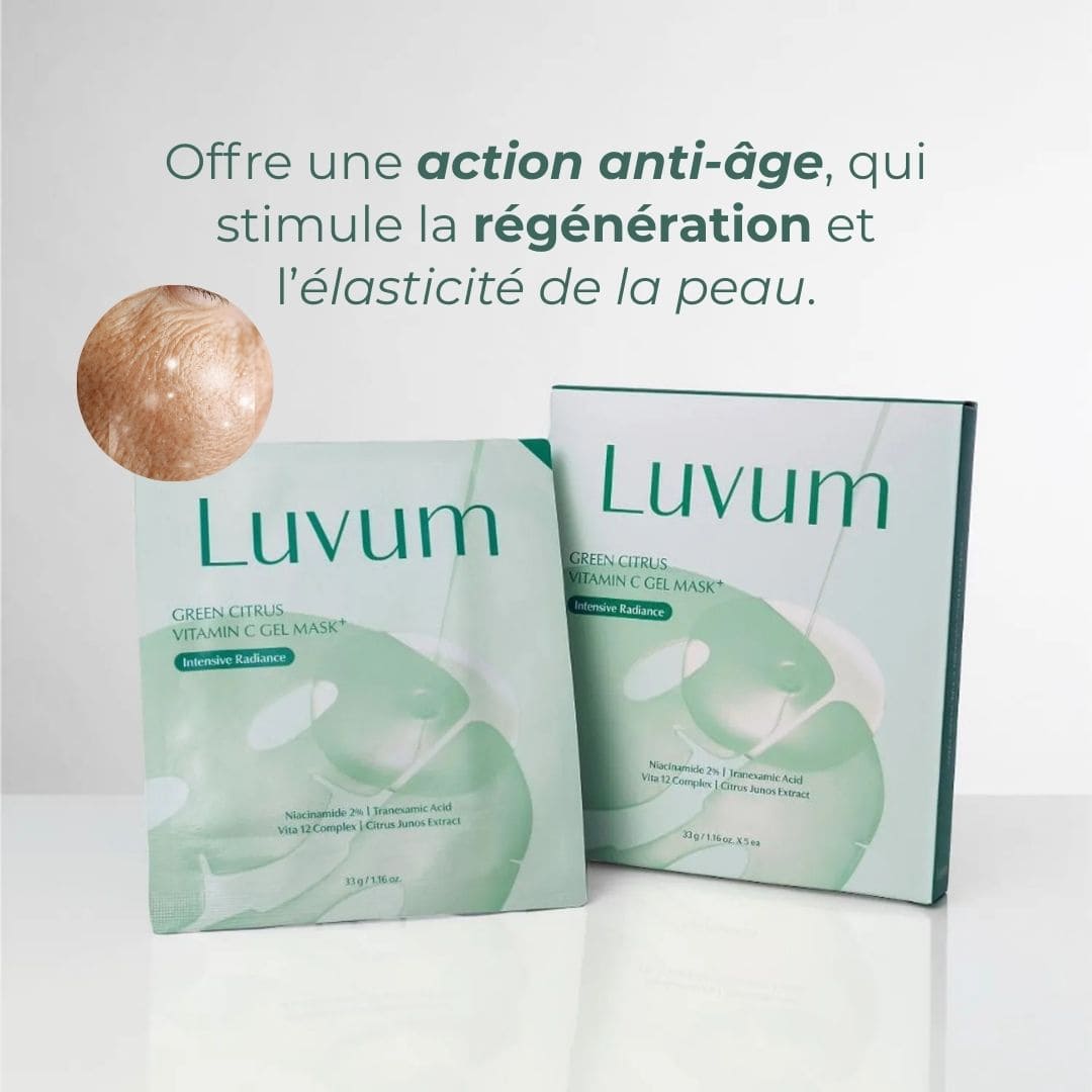 Luvum Masque en gel au citron vert et à la vitamine C anti-âge