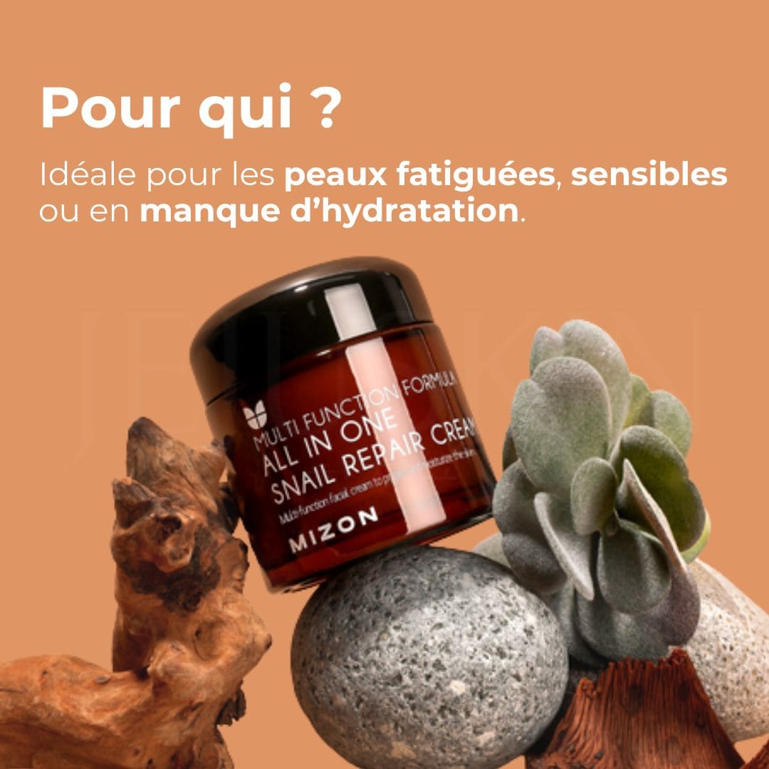 Mizon Crème réparatrice tout-en-un à la bave d’escargot pour qui 