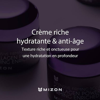Mizon Crème riche, hydratante et raffermissante au collagène bénéfices