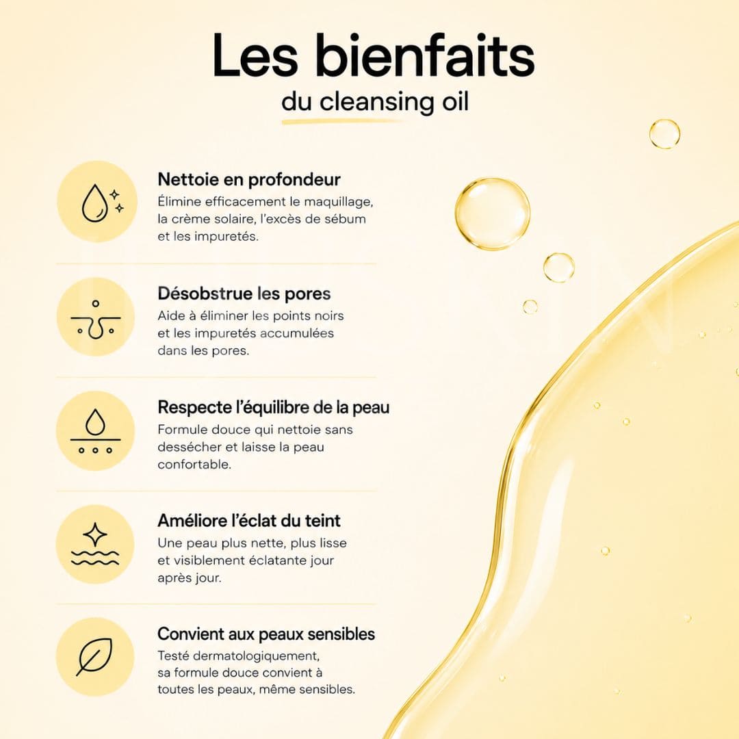 Numbuzin Huile démaquillante Easy Peasy N°1 les bienfaits 