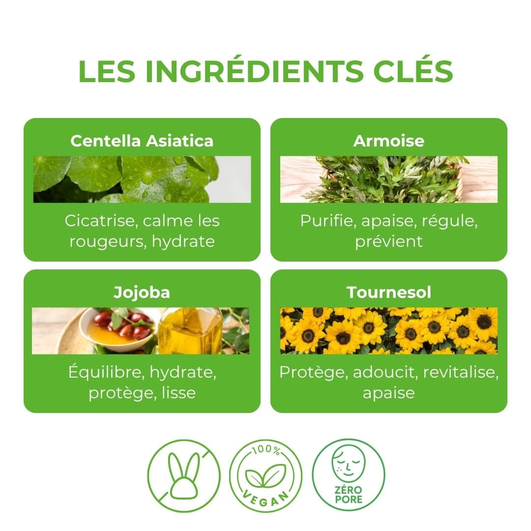 Orien Huile nettoyante à l’armoise ingrédients