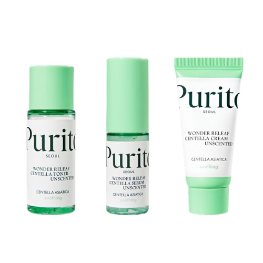 Purito SEOUL - Mini kit Wonder Releaf à la Centella sans parfum