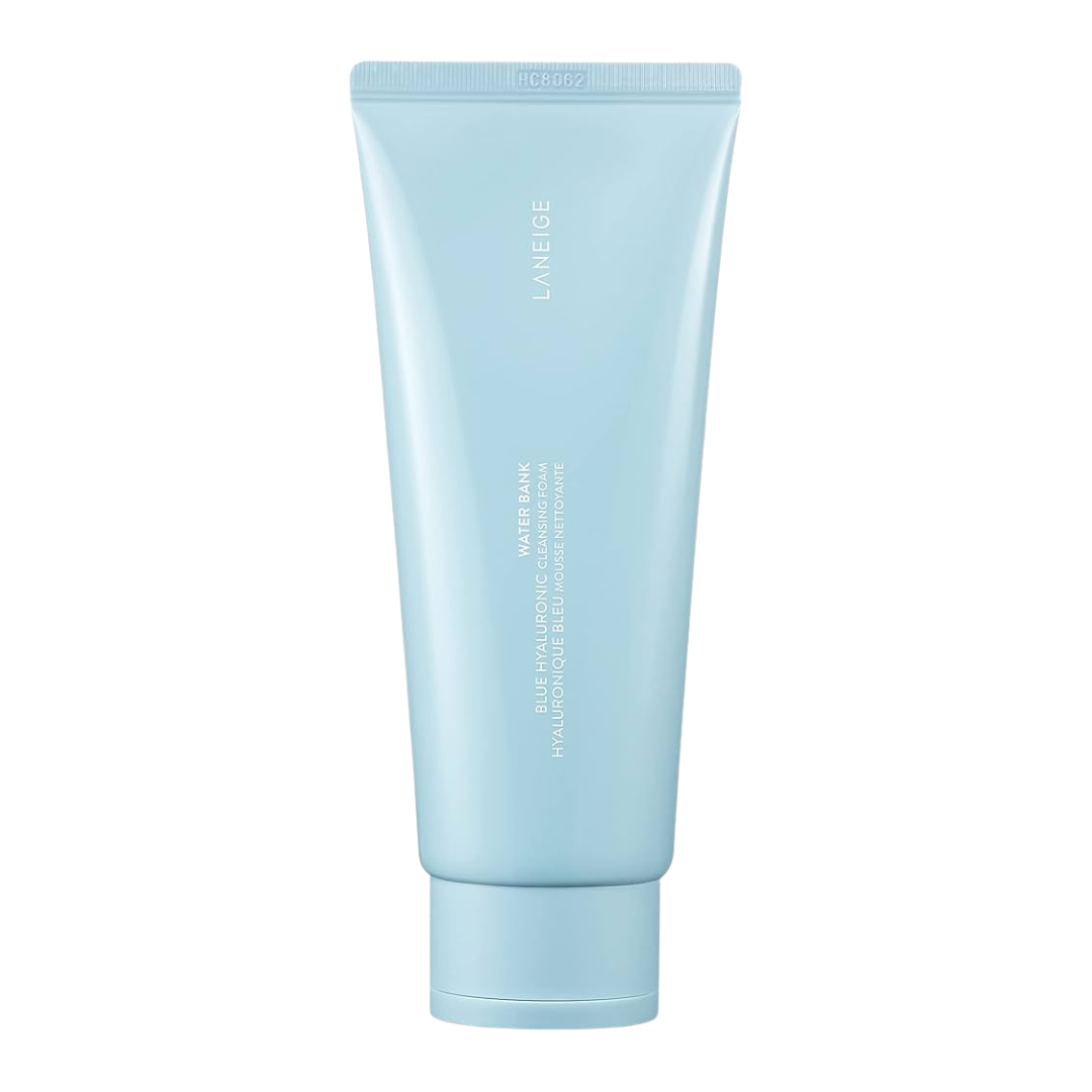 Laneige Mousse nettoyante Water Bank à l'acide hyaluronique bleue