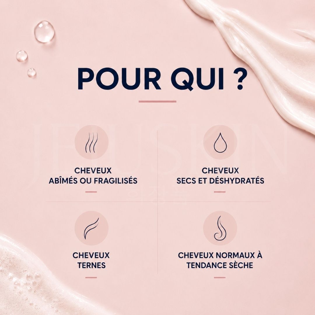 Pour quel type de cheveux le shampoing coréen UNOVE réparateur intense pour cheveux abîmés