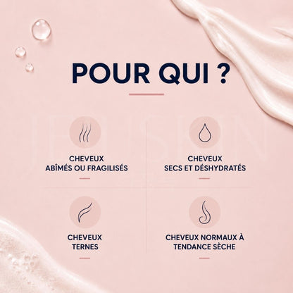 Pour quel type de cheveux le shampoing coréen UNOVE réparateur intense pour cheveux abîmés