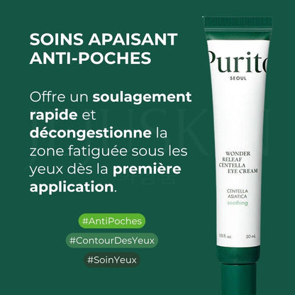 Purito SEOUL Crème apaisante pour le contour des yeux à la Centella bénéfices