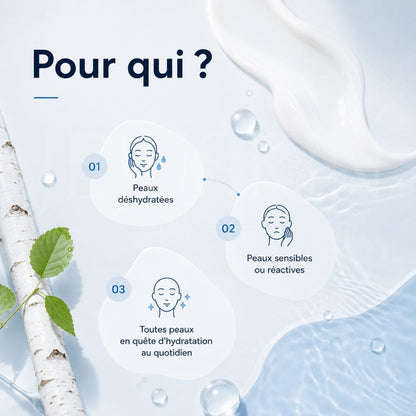 Round Lab Crème hydratante régénérante au jus de bouleau type de peau 