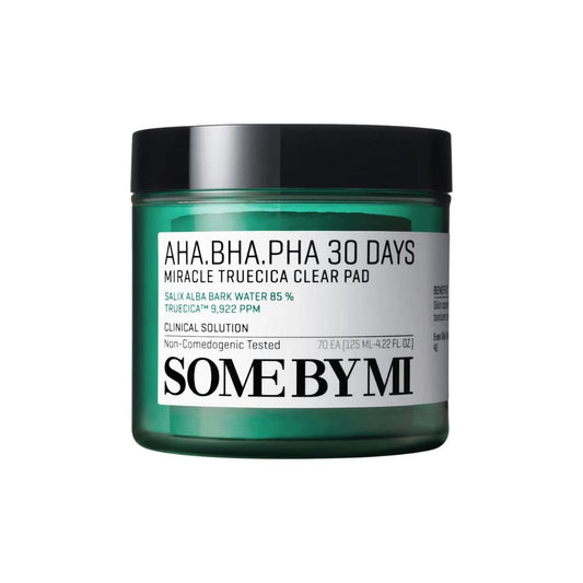 Some By Mi pads exfoliants et clarifiants Truecica AHA BHA PHA 30 jours 70 pads