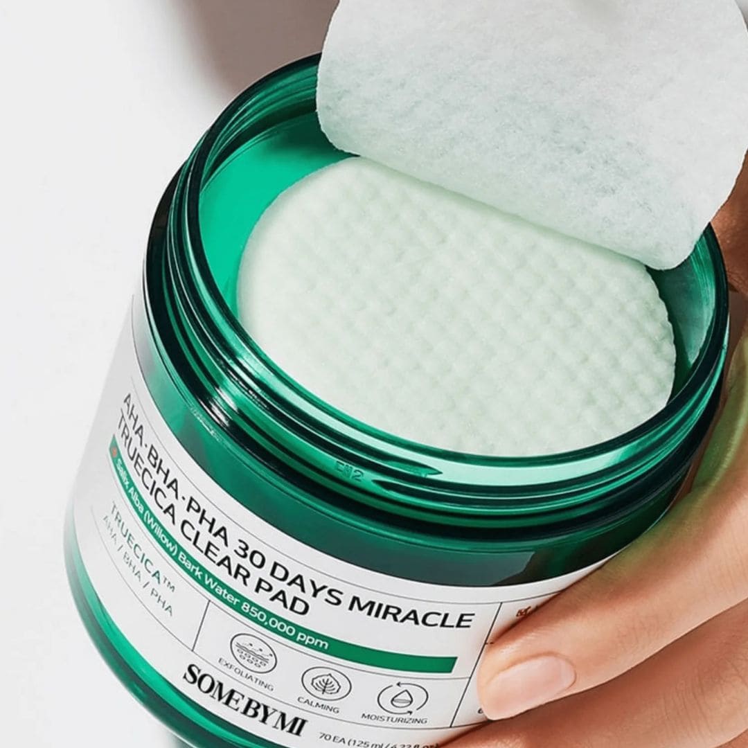 Some By Mi pads exfoliants et clarifiants Truecica AHA BHA PHA 30 jours 70 pads photo