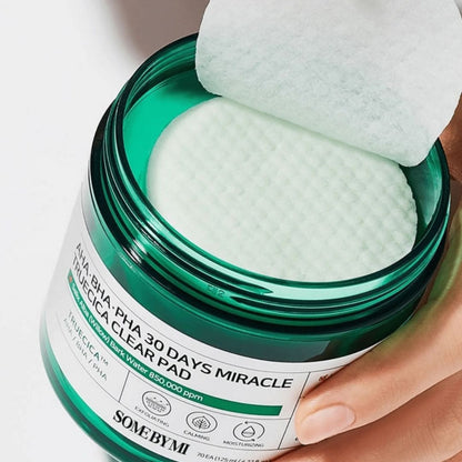 Some By Mi pads exfoliants et clarifiants Truecica AHA BHA PHA 30 jours 70 pads photo