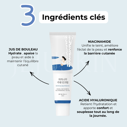 Round Lab - Crème solaire hydratante au jus de bouleau - 50ml