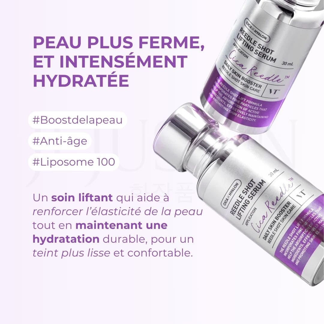 VT Cosmetics Sérum liftant anti-âge Reedle Shot bénéfice