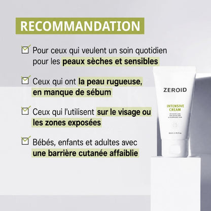 Zeroid Crème intensive pour peaux sèches et sensibles pour quel type de peau 