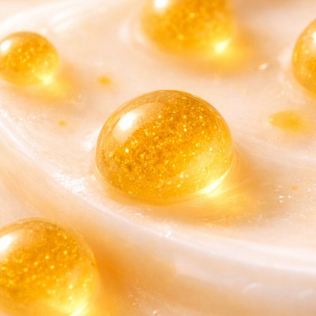 Zoom sur une bille de vitamine C