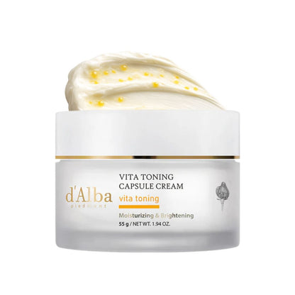 d’Alba crème hydratante aux capsules vitaminées, teint unifié et éclat